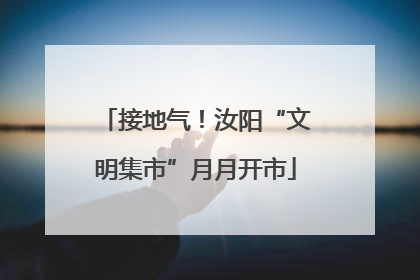 接地气！汝阳“文明集市”月月开市