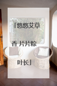 悠悠艾草香 片片粽叶长