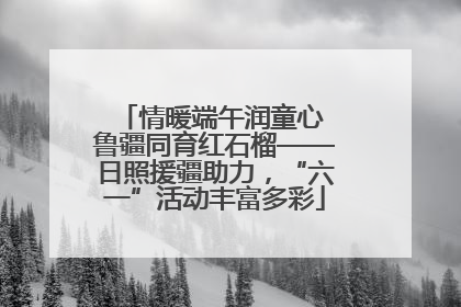 情暖端午润童心 鲁疆同育红石榴——日照援疆助力，“六一”活动丰富多彩
