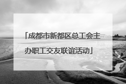 成都市新都区总工会主办职工交友联谊活动