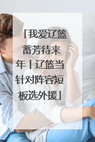 我爱辽篮 蓄芳待来年丨辽篮当针对阵容短板选外援