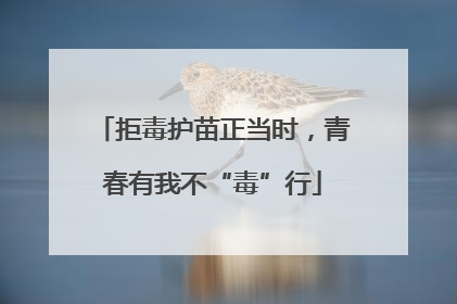 拒毒护苗正当时，青春有我不“毒”行