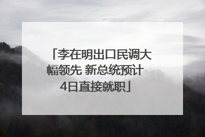李在明出口民调大幅领先 新总统预计4日直接就职