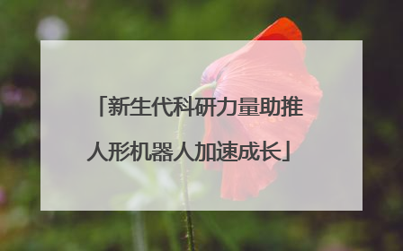 新生代科研力量助推人形机器人加速成长