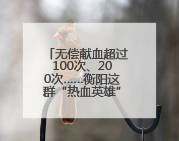 无偿献血超过100次、200次……衡阳这群“热血英雄”接受省级表彰