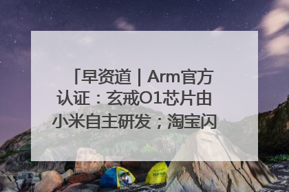 早资道｜Arm官方认证：玄戒O1芯片由小米自主研发；淘宝闪购联合饿了么日订单超4000万
