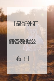 最新外汇储备数据公布！