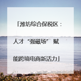 潍坊综合保税区：人才“强磁场” 赋能跨境电商新活力