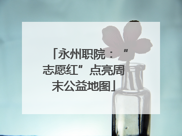 永州职院：“志愿红”点亮周末公益地图