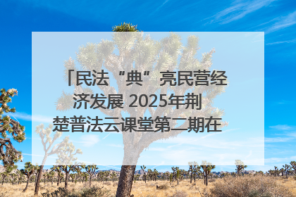 民法“典”亮民营经济发展 2025年荆楚普法云课堂第二期在武汉客厅开讲