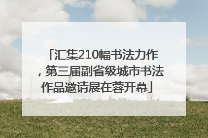 汇集210幅书法力作，第三届副省级城市书法作品邀请展在蓉开幕