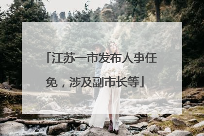 江苏一市发布人事任免，涉及副市长等