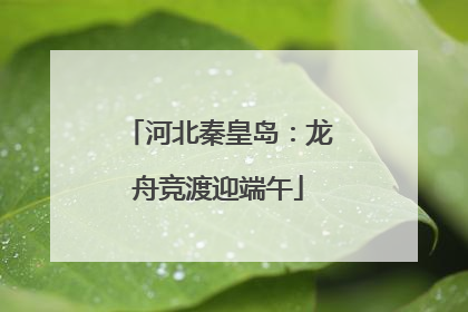 河北秦皇岛：龙舟竞渡迎端午