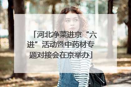 河北净菜进京“六进”活动暨中药材专题对接会在京举办