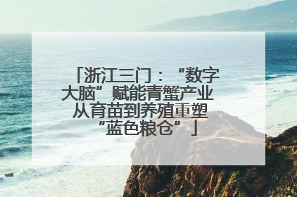 浙江三门：“数字大脑”赋能青蟹产业 从育苗到养殖重塑“蓝色粮仓”