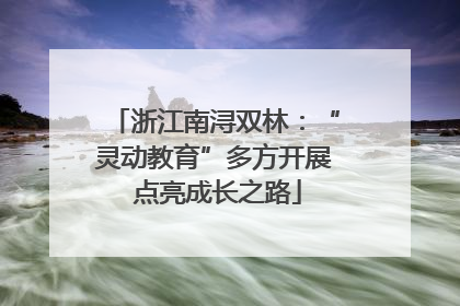 浙江南浔双林：“灵动教育”多方开展 点亮成长之路