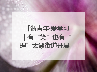 浙青年·爱学习｜有“笑”也有“理”太湖街道开展青年干部理论宣讲“开放麦”