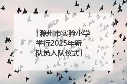滁州市实验小学举行2025年新队员入队仪式