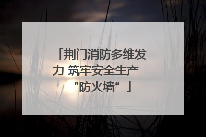 荆门消防多维发力 筑牢安全生产“防火墙”