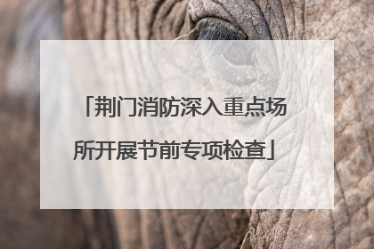 荆门消防深入重点场所开展节前专项检查