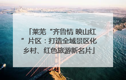 莱芜“齐鲁情 映山红”片区：打造全域景区化乡村、红色旅游新名片