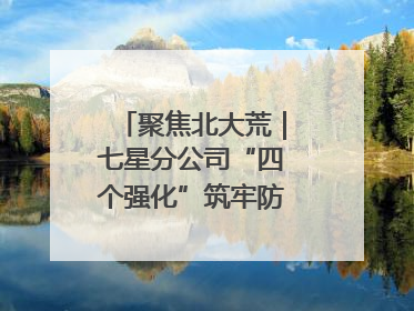 聚焦北大荒｜七星分公司“四个强化”筑牢防汛减灾屏障