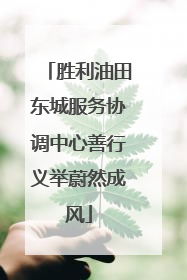 胜利油田东城服务协调中心善行义举蔚然成风