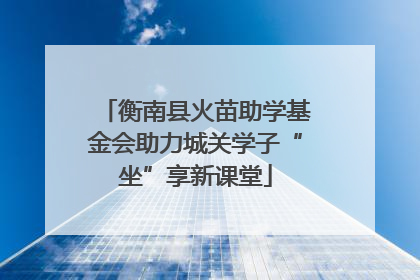 衡南县火苗助学基金会助力城关学子“坐”享新课堂