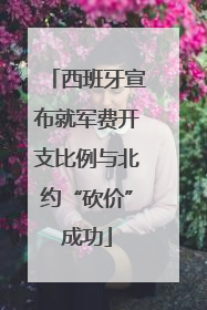 西班牙宣布就军费开支比例与北约“砍价”成功