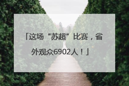 这场“苏超”比赛，省外观众6902人！