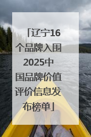 辽宁16个品牌入围2025中国品牌价值评价信息发布榜单