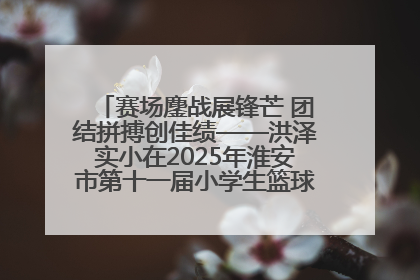 赛场鏖战展锋芒 团结拼搏创佳绩——洪泽实小在2025年淮安市第十一届小学生篮球比赛中再获佳绩