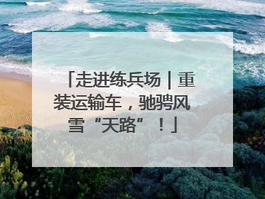 走进练兵场｜重装运输车，驰骋风雪“天路”！