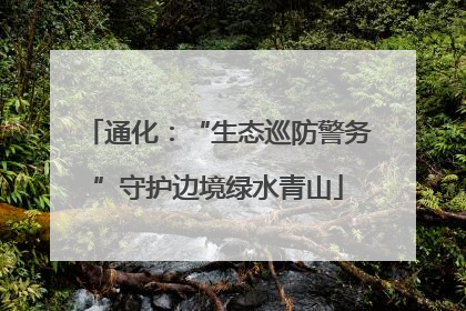 通化：“生态巡防警务”守护边境绿水青山