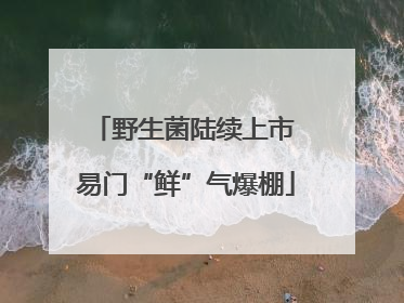 野生菌陆续上市 易门“鲜”气爆棚