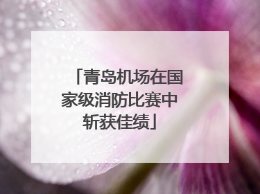 青岛机场在国家级消防比赛中斩获佳绩