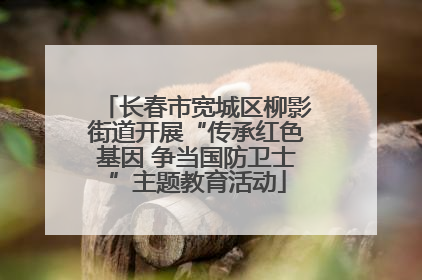 长春市宽城区柳影街道开展“传承红色基因 争当国防卫士”主题教育活动