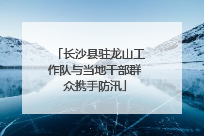 长沙县驻龙山工作队与当地干部群众携手防汛