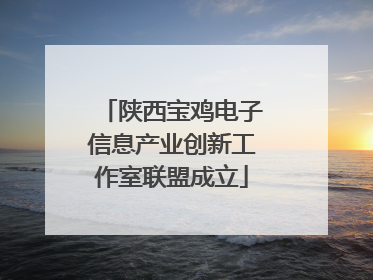 陕西宝鸡电子信息产业创新工作室联盟成立