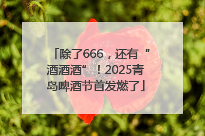 除了666，还有“酒酒酒”！2025青岛啤酒节首发燃了