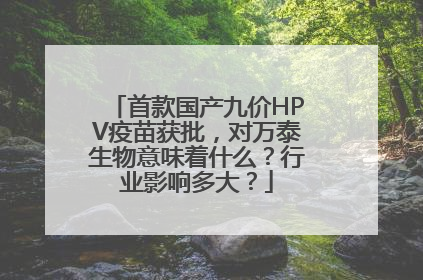 首款国产九价HPV疫苗获批，对万泰生物意味着什么？行业影响多大？