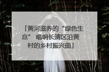 黄河滋养的“绿色生意” 唱响长清区沿黄村的乡村振兴曲
