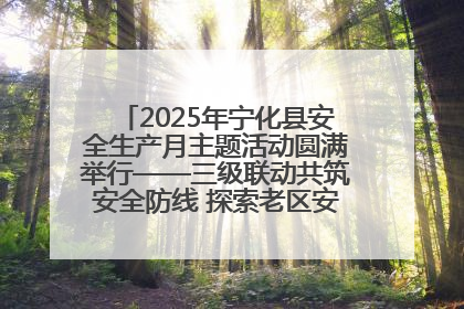 2025年宁化县安全生产月主题活动圆满举行——三级联动共筑安全防线 探索老区安全发展新路径