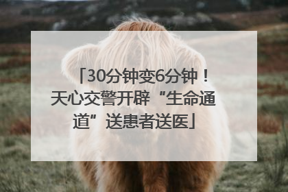 30分钟变6分钟！天心交警开辟“生命通道”送患者送医